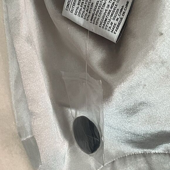 Pea Coat Women's Size 16 Wool Blend Cream/Ivory Button Up Career - Picture 9 of 16